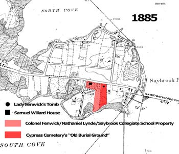 1885 Map of Saybrook Point